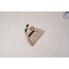El Yapımı Hasır Örgü Clutch Çanta | Kısa Metal Saplı – Yazlık | Plaj Çantası