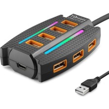 Skygo Usb Hub 10*Usb 1.2M Siyah HDX7036