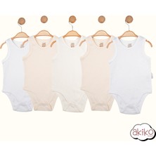 6'lı Kruvaze Yarım Kol Bebek Badi ,  %100 Organik Kumaş Unisex Yeni Doğan Bebek Giyim , Erkek Bebek Giyim , Kız Bebek Giyim
