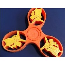 BYR Pikachu Yerinde Baskı Fidget Spinner (Plastik Aparattır!!!)