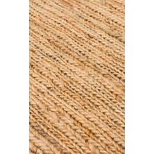 SMK PLAIN NATURAL  - SOUMAK - Soumak Örgülü Naturel Kendir Halı - NATURAL - 80*150