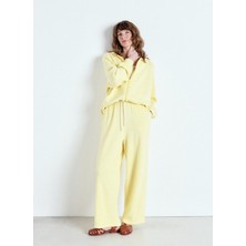 Sarı Kadın Düz Eşofman Altı YTI05AE25_LEMON Curd