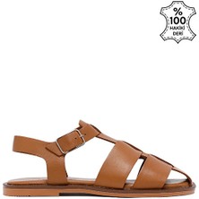 Sole Sisters Laayoune Düz Sandalet - Taba