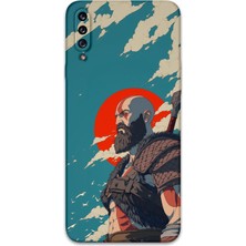 Galaxy A20S Uyumlu Kratos Desenli Telefon Kılıfı + Ekran Koruyucu - 5824