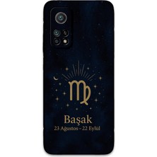 Xiaomi Mi 10T Pro Uyumlu Başak Burcu Desenli Telefon Kılıfı + Ekran Koruyucu - 5773