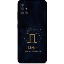 Galaxy A71 Uyumlu Ikizler Burcu Desenli Telefon Kılıfı + Ekran Koruyucu - 5770