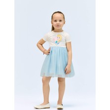 DeFacto Frozen Kısa Kollu Tütülü Yazlık Elbise Kız Bebek E4874A525SM