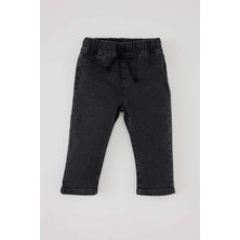 DeFacto Erkek Bebek Düz Paça Beli Lastikli Basic Düz Jean Pantolon B6733A525SP