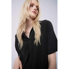 DeFacto Relax Fit Basic Düz Bürümcük Kısa Kollu Tişört E0981AX25SP