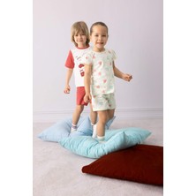 DeFacto %100 Pamuklu Çiçekli Beli Lastikli Pijama Takımı Kız Bebek E4614A525SM