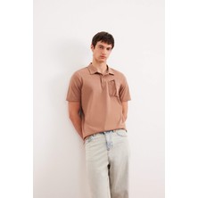 DeFacto %100 Pamuk Regular Fit Polo Yaka Kısa Kollu Tişört D7656AX25SP