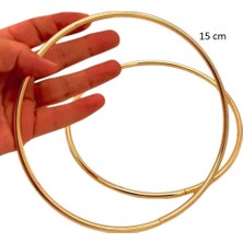 Angel Çanta Aksesuar 15 cm Yuvarlak Metal Çanta Sapı Light Gold