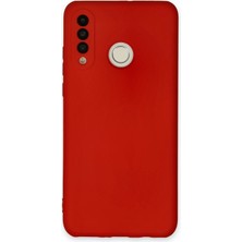 Newface Huawei P30 Lite Kılıf Nano Içi Kadife Silikon - Kırmızı Sptgl