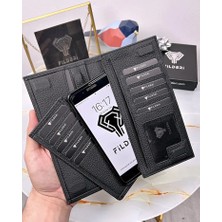 Telefon Bölmeli - Hakiki Deri Cüzdan - Mıknatıslı - Büyük Paraportföy 2047