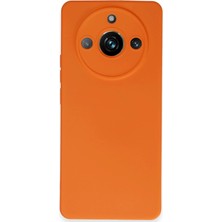 Newface Realme 11 Pro Kılıf Nano Içi Kadife Silikon - Turuncu 11