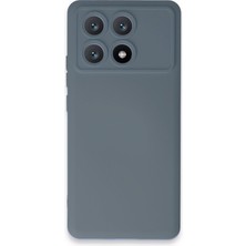 Newface Xiaomi Poco X6 Pro Kılıf Nano Içi Kadife Silikon - Gri 11