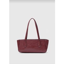Minel Fashion Vanilia Bordo Cilt Retro Pinterest Kadın Omuz Çantası