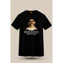 Poodle Premium Pasta Baskılı Unisex T-Shirt/tişört - Tüm Yaş Grupları