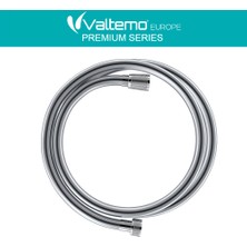 Valtemo Europe 150 Cm Krom, Patlamaz, Gerçek Prinç, Çift Kenetli, 5 Katmanlı, Sağlıklı Fiskiye Hortumu Vs-228