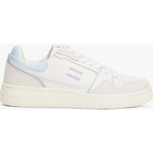 Tommy Jeans Tjw Retro Basket Sneaker Kadın Beyaz Sneaker EN0EN028180K9