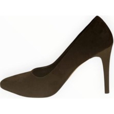 Kadın Ince Topuklu Stiletto Siyah Süet - 37