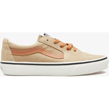 Vans Sk8-Low Unisex Krem Sneaker.-