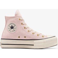 Converse Chuck Taylor All Star Lift Kadın Pembe Süet Platform Sneaker.691