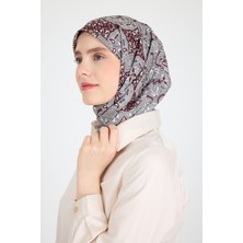 Kahve Etnik Desenli Eşarp 3013