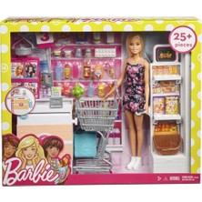 Nessiworld FRP01 Barbie Süpermarkette Oyun Seti