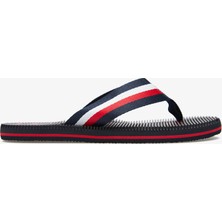 Tommy Hilfiger Logo Massage Erkek Lacivert Terlik.dw5
