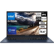 Asus Vivobook 15 İ5-1334U 15.6" 8 GB 1 Tbssd UHD Graphics 15.6" Fhd Freedos Notebook X1504VA-NJ2404AT3