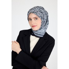 Siyah Etnik Desenli Eşarp 3013