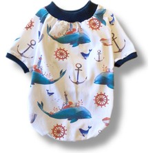 Balina Desenli Köpek T-Shirt