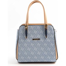 Silver & Polo Mavi - Ten SP1136 Kadın El Çantası