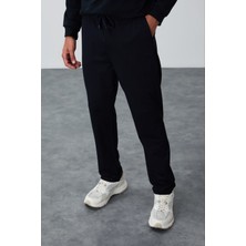 Tommy Life Lacivert Bağcıklı Cepli Standart Kalıp Klasik Paça Erkek Eşofman Alt - 84682