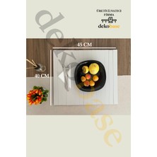 Açık Gri (4 Adet) Çok Amaçlı Koltuk Kenar Sehpası, Supla, Yemek Servis Altlığı