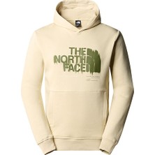 The North Face M Graphic Hoodie 3 Erkek Günlük Sweatshirt NF0A87ET3X41 Krem
