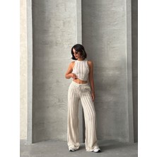 Premium Kalite Pantolon Crop Takım