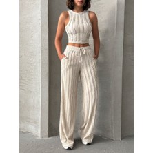 Premium Kalite Pantolon Crop Takım