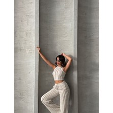 Premium Kalite Pantolon Crop Takım