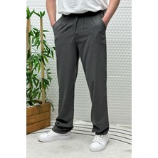 Erkek Gofre Keten Tiril Tiril Kumaş Baggy Pantolon