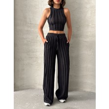 Premium Kalite Pantolon Crop Takım