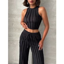 Premium Kalite Pantolon Crop Takım