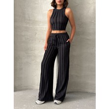 Premium Kalite Pantolon Crop Takım