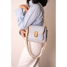 Silver Polo  Kadın Çapraz Çanta 1147-46550 Sılver Polo Çapraz Bayan Çantası M178 Mavi-Mat Nut