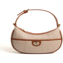 Silver Polo  Kadın Omuz Çantası 1194-46973 Sılver Polo Bayan Çantası M132 Bej-Mat Taba