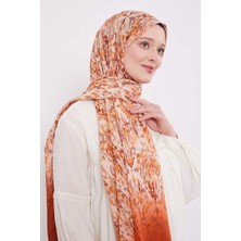 Kiremit Batik Desen Pamuk Şal