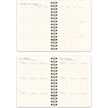 Matt Notebook 2025-2026 A5 Keten Akademik Ajanda Spiralli 15X21 cm - 17 Aylık Lila