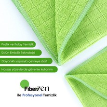 FiberZen Mutfak Temizlik Bezi | Süper Emici Mikrofiber | Leke Tutmaz | 40X40CM | Yeşil