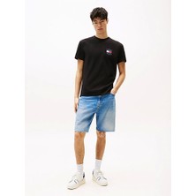 Tommy Jeans Tjm Reg Flag Graph Bckprnt T Ext Erkek Siyah T-Shirt DM0DM21910BDS